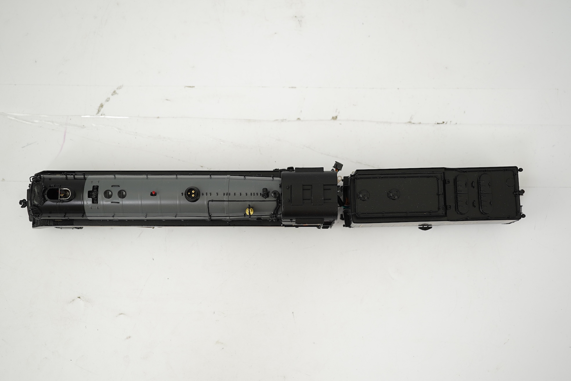A boxed HO gauge Sunset Models model of Canadian Pacific Railway T-1c ‘Selkirk’, 5935, 2-10-4 locomotive with bogie tender, powered for two rail operation.